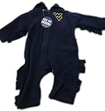 MascotWear See My Hood Toddler 3t West Virginia Mountaineersポリエステルフリースジップアップフード付きOnesie
