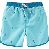OSHKOSH(オシュコシュ) オシュコシュサーフボードプリントスイムトランクス ターコイズ 水着 10歳【並行輸入】