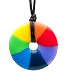 Teething Bling Rainbow Pendant Teether Necklace by Teething Bling