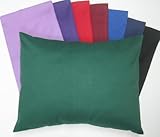 SheetWorld - Baby Pillow Case - Percale Pillow Case - Deep Solids - Burgundy - Made In USA by sheetw