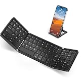 Bluetooth キーボード 折りたたみ ワイヤレス テンキー搭載 US配列 3つデバイス同時切替可能 Windows Mac iOS 対応 Type-C充電式 ブルートゥース キーボード iPad ノートPC パソコン タブレット スマホ用 日本語説明書付 英語配列