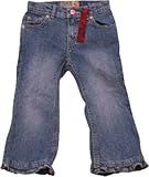 【50％OFF】THE CHILDREN'S PLACE(ザチルドレンズプレイス) ヘムフリルピンクフレアデニム 24M [並行輸入品]
