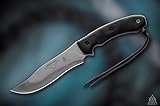 TopsナイフLonghorn Bowie、ブラック川Wash
