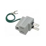 (2個まとめ売り) YAZAWA 3Pプラグ対応L型プラグアダプター Y02SA04W