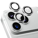 Podick カメラフィルム iPhone 17 Pro/17 Pro Max 用 カメラカバー 9H強化ガラス アルミ合金 アイフォン17 Pro/17 Pro Max カメラ保護 キズ防止 耐衝撃 高透過率 黒縁取り 露出オーバー防止 極薄 いphone17プロ/17pro max レンズカバー プロテクター グレー