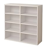 山善(YAMAZEN) 積み重ね本棚(幅90 高さ92) スタッキングオープンラック ホワイト COR-9090S(WH)