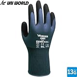 ユニワールド/ワンダーグリップ フレックス WONDER GRIP Flex/1双 カラー：スチールブルー サイズ：L 品番：WG500