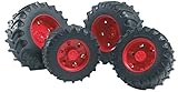 Bruder Twin Tires with Red Rims for 03000 Tractor Series [並行輸入品]