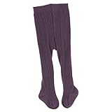 Prettyia 子供　コットン　タイツ　赤ちゃん　幼児　女の子　　ケーブル　ニット　　ストッキング　パンツ　ソフト　快適　全4サイズ4色 - 紫の, 6-12ヶ月