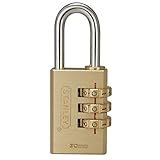 Stanley 1 – 3 / 16インチ3番号の組み合わせ南京錠withソリッド真鍮ボディ