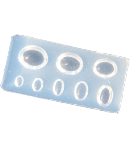 Amazon.co.jp: Tokll(トケル）シリコンモールド 楕円形の丸い宝石