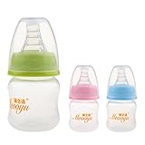 Lovoski 2個　ベビー　赤ちゃん　安全材料　ボトル　母乳　哺乳瓶　哺乳びん　乳首のデザイン　60ml