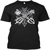 [qiaowa] PSP PS3 Kingdom Hearts キングダムハーツ ソラ tシャツ メンズ 半袖 綿 黒 夏 丸襟 ゆったり おしゃれ 通勤 通学 おおきいサイズ プリントＴシャツ 面白い ブラック