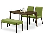ダイニング４点セット シエンタ 120cm BR/グリーン