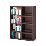 コミックシェルフWB　前後2枚の可動棚板  幅90×高さ180cm