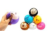 (スクイーズ)ぐにゅっと むにゅっと のびーる ふわふわ ボール【12個】(おもちゃ 景品)