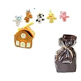 メモリアルギフト 赤ちゃん 知育玩具 動物 パペット(指人形) アニマルハウス 通常大人ラッピング