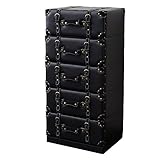 BBファニシング 5段チェスト CUARO ブラック 幅42×奥行32×高さ90.5cm CUC-4290BK CUC-4290BK