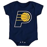 NBAインディアナ・ペイサーズBoys Primaryロゴ半袖クリーパー、ネイビー、24ヶ月