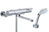 LIXIL(リクシル) INAX 浴室用 サーモスタット付シャワーバス水栓 エコフルシャワー スイッチシャワー 回せるもん RBF-814ZW