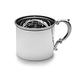 Empire Bead Design Sterling Baby Cup