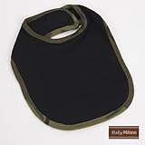 Bib - Black with Green Camo Trim by Baby Milano