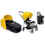 Bugaboo Bee3 and Bassinet Yellow/Black Travel System + Bugaboo Cup Holder by Bugaboo [並行輸入品]