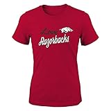 NCAA Girls 7 – 16 " Live Loveチーム」半袖Tシャツ M レッド