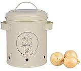 Esschert Design 玉ねぎ収納缶 メタル