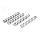 DealMuxステンレススチール広告ネイルズガラススタンドオフホルダー12x100mm 4個