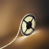 Water-resistance IP65, 12V Waterproof Flexible LED Strip Light, 16.4ft/5m Cuttable LED Light Strips,
