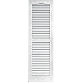 Vantage 0114047123 14X47 Louver Arch Shutter/Pair 123, White [並行輸入品]