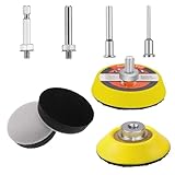 LOYELEY マジック パッド 50mm 8個セット 緩衝用パッド マジック式 緩衝用マジックパッド スポンジパッド 磨く 研削研磨用品 アダプターアクセサリー