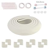 Comcome Extra Thick Childproof Safety Edge & Corner Guard, Furniture Sharp Edge Protector Foam, Baby