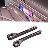 に適用 トヨタ クラウンスポーツ/トヨタ クラウンセダン/トヨタ クラウン エステート/30系 2023年11月-現行 車 隙間クッション 便利グッズ 小物落下防止 2枚セット 運転席/助手席 車 隙間埋め シートクッション 取り付けが簡単 車用品(茶色)