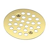 Moen 101664P Kingsley 4-1/4-Inch Screw-In Shower Strainer, Polished Brass by Moen