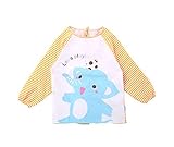 コットンの漫画の赤ん坊のビブの子供の絵を描くスモックオレンジ象（80-100CMの高さ）