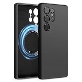 【elago】 Galaxy S25 Ultra 対応 ケース MagSafe対応 シリコン 耐衝撃 スマホケース 指紋 防止 マグネット シリコンケース カバー [ GalaxyS25Ultra サムスン ギャラクシーS25 ウルトラ SC-52F 対応 ] case MAGNETIC SILICONE CASE ブラック