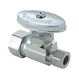 Brasscraft OCR34C 1/2 nom. by 1/2 O.D. Straight Stop, Chrome by BrassCraft