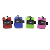 JomMart カウンター 4色セット（赤・青・緑・桃） 計数器 数取器 4個 セット MJ0121b