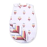 BEATON　JAPAN スリーパー 6層 コットン ガーゼ 元気なベビー&キッズの寝冷え防止に (アイスクリーム（ビビッドカラー）)