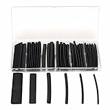 ILS - 53 pieces Dual Wall 3:1 Shrink Ratio Adhesive Lined Heat Shrink Tubing Tube Assortment Kit 6 S