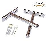 2pc Betan Invisibleフローティングシェルフブラケット – 完全に隠れ – フラッシュマウント – Complete Set withネジと壁plug-硬化鋼ブラインドサポート5 – 