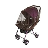 origin ベビーカー蚊帳 虫よけ 蚊よけ ベビーカー虫除け 赤ちゃんを守る 害虫侵入防止 蚊帳 ネット 日差しや強風にも安心 折畳 持ち運び便利 アウトドアにお勧め (ブラウン) BACKAYA0