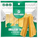 GoDoggy ヒマラヤ産ヤクチーズスティック 無添加 ハード 犬用おやつ チーズガム デンタルケア 長持ち 小型犬〜大型犬対応 (S 6本)
