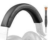 SOULWIT ヘッドバンド ヘッドホン バンド for Sony MDR-HW700, MDR-HW700DS 用 ヘッドバンド 交換 パッド キット ヘッドセット 上部 クッション カバー 互換性 ヘッドストラップ 修理 パーツ 簡単なDIY取り付け - ブラック