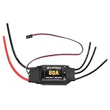 Hilitand 80A ブラシレス ESC スピードコントローラ ラジコン飛行機 航空機 ヘリコプター用 (80A)