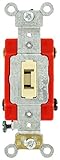 Leviton 1224-2IL 20 Amp, 120/277 Volt, Toggle Locking 4-Way AC Quiet Switch, Extra Heavy Duty Grade,