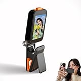 電話セルフィーモニター画面2インチHD 1080p | Bluetooth 5.0ワイヤレスバックカメラビュー画面スマートフォン用の折りたたみクランプ付き画面|ブロギングアクセサリー