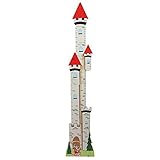 Fantasy Fields - Knights & Dragon Thematic Kids Wooden Growth Chart | Imagination Inspiring Hand Pai